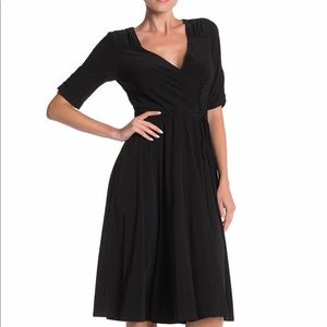 Gabby Skye Ruched Button Dress